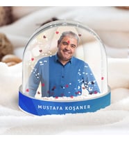 Erkeğe Hediye Fotoğraflı Kişiye Özel Kar Küresi