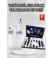 Mey İthalat® 2025 Model Akıllı Saat 2.Nesil Tws Bluetooth Kulaklık Yüksek Ses Kaliteli