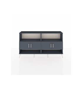 Arges Konsol 4 Raflı 4 Kapaklı 176x30x99 Antrasit-Antrasit