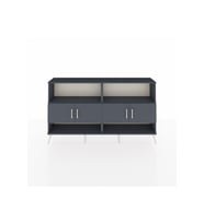 Arges Konsol 4 Raflı 4 Kapaklı 176x30x99 Antrasit-Antrasit