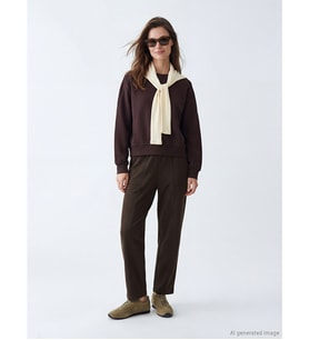LCW Modest Kahverengi Beli Lastikli Soft Touch Kadın Eşofman Altı