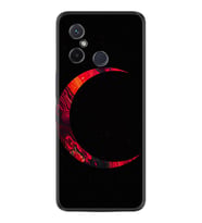 Xiaomi Redmi 12C Kılıf Silikon Desen Özel Seri Red Moons 1747