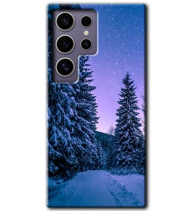 Galaxy S24 Ultra Kılıf HD Desen Baskılı Kılıf - Kış Manzarası