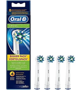 Oral-B Braun Crossaction Yedek Fırça Başlığı, 4 Adet