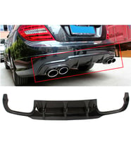 Mercedes W204 C63 Amg Difüzör Difizör Plastik Parlak Siyah 2011 2012 2013 2014 Arka-difizör-bodykit-ek