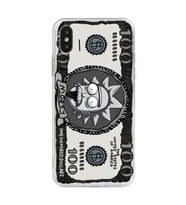 Iphone X ve XS Uyumlu Rick Para Tasarımlı Şeffaf Telefon Kılıfı