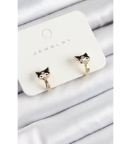 Pirinç Kuromi Model Gold Renk Çocuk Küpe 5886 - GLST2767-7159