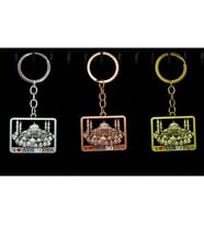 Periboia Metal Ayasofya Anahtarlık Kare Tasarım (Karışık)