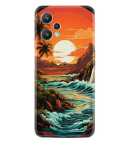 Realme 9 Pro Kılıf Boutique Baskılı Resimli Retro Mountain Pcode -079