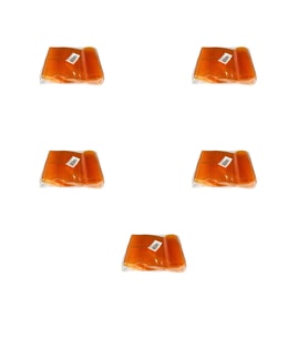 Plastik Şeffaf Turuncu Sup Kaşık - Tatlı Dondurma Kaşığı - 12.5 Cm. - 50 Adetlik 5 Paket