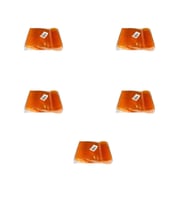 Plastik Şeffaf Turuncu Sup Kaşık - Tatlı Dondurma Kaşığı - 12.5 Cm. - 50 Adetlik 5 Paket