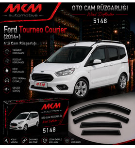Ford Tourneo Courier (2014>) 4'lü Mugen Cam Rüzgarlığı