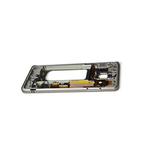 A730 Orta Kasa Galaxy A8 Plus Uyumlu Gri Renk Metal Orta Kasa Çerçeve ve Ses Açma ON OFF Plastik Tuş bordu