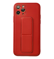 Pilelistore   iPhone 11 Pro Kılıf Coco Deri Standlı Kapak - Kırmızı