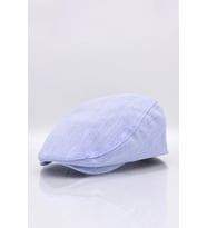 Açık Mavi Kasket Pamuklu London Flat Cap Şapka