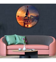 Galata Gu¨n Batımı Cam Saat - 60 cm