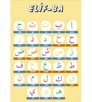 Laminasyonlu Elif-BA Öğreten Afiş