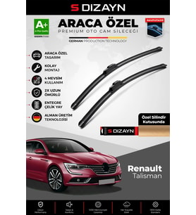 S-Dizayn Renault Talisman Ön Cam Silecek Seti 2015 Üzeri Premium Araca Özel 60-45 Cm A+ Kalite