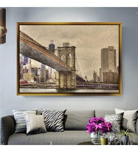 Altın Çerçeveli dekoratif tablo a974 (Gold)