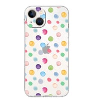 PrintiFy iPhone 13 ile Uyumlu Water Color 6  Kamera Korumalı Şeffaf  Kılıf