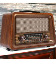 Nostalji Radyo Bluetooth USB Destekli Büyük Boy ve Güçlü Ses