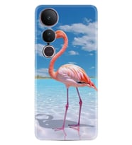 Vivo V50 Lite Kılıf Boutique Baskılı Resimli Okaynus ve Flamingo Pcode -093