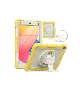 Apple iPad 5 Air 9.7 Kılıf Strap New Tablet Kapak - Sarı