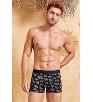 Berrak Erkek Likralı Desenli Boxer 4480 - 6 Adet (Karışık)