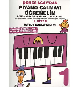 Pi·yano Çalmayi Öğreneli·m 1.Ki·tap Haydi· Baş.: Eğlenceli Çıkartmalarla Zenginleştirilmiştir (Krem)