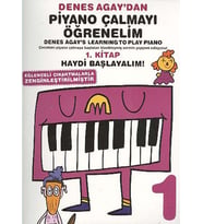 Pi·yano Çalmayi Öğreneli·m 1.Ki·tap Haydi· Baş.: Eğlenceli Çıkartmalarla Zenginleştirilmiştir (Krem)