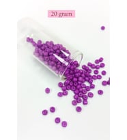 Dökme Cam Kum Boncuk Büyük Boy (6/0) 4 mm - 20 Gram - Koyu Eflatun - BNC087