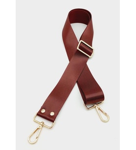 Angel Çanta Aksesuar Polyester Kolon 120X4 Cm Bordo Light Gold Metalli