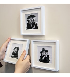 Kendin Tasarla 3 Adet Paspartulu Kendinden Yapışkanlı Duvar Fotoğraf Çerçevesi