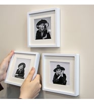Kendin Tasarla 3 Adet Paspartulu Kendinden Yapışkanlı Duvar Fotoğraf Çerçevesi