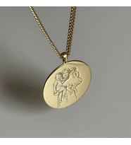 Kişiye Özel İstediğin Fotoğraflı Kolye 925K Gümüş (Gold) Anneye Hediye