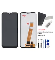 Samsung Galaxy A01M - SM-A015M Uyumlu Lcd Ekran Dokunmatik Servis Lcd + B-7000 + TAMİR SETİ