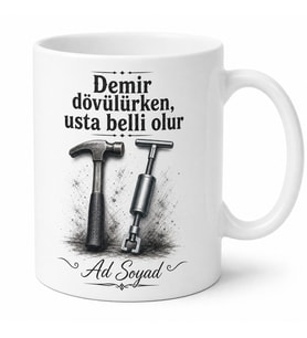 Kaportacıya Hediye Çekiç Göçük Düzeltme Boyasız Tamir Esnaf Çayı Kupa Bardak