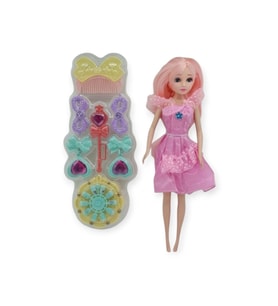 Prenses Bebek Makyaj Seti - Pembe - 1 ADET