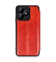 Realme Note 50 4g Kılıf Flip Cover - Kırmızı