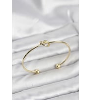Düğüm Model Pirinç Gold Renk Kadın Bileklik 5886 - SSSSSS9063-1753