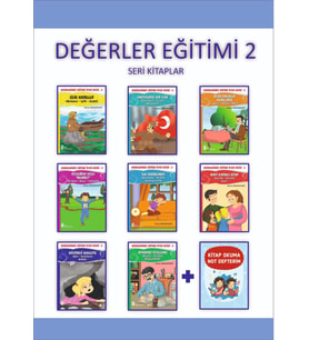 Ata 2.ve 3.Sınıflar İçin Değerler Eğitimi Öykü Dizisi + Kitap Okuma Not Defterim (Beyaz)