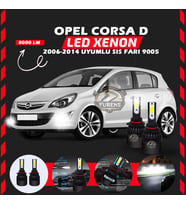 Opel Corsa D 2006-2014 Sis Farı Uyumlu Şimşek Etkili Led Xenon Light Series H9005