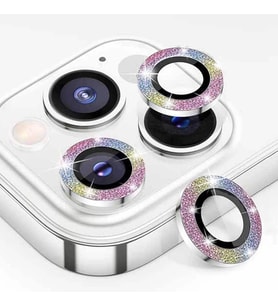 BİNANO IPHONE 11 PRO MAX DIAMOND KARIŞIK PEMBE CAMERA KORUYUCU