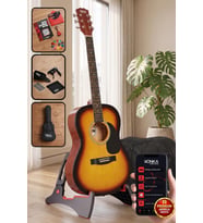 Midex RG-550SB Pack Kaliteli Sunburs 40 İnç Akustik Gitar Seti 4/4 Yetişkin