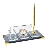 Kristal Masa İsimliği-istenilen yazıyla (Gold)