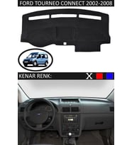 Ford Tourneo Connect 2002-2008 Için Uygun Torpido Koruma Halısı Siyah