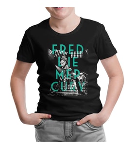Freddie Mercury Siyah Çocuk Tshirt