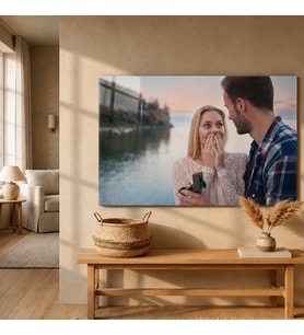 Kişiye Özel Fotoğraflı Temperli Cam Tablo – Sevgiliye Özel Anı ve Evlilik Teklifi Duvar Tablosu