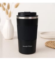 Hediye Termos – Kişiye Özel, Süzgeçli, 400 ml (Siyah)
