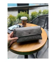 BOLİVA HAKİKİ DERİ UNISEX ÇANTA GRİ(9874)